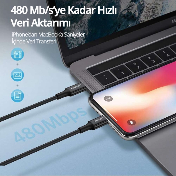 Ugreen 60752 Şarj Kablosu (2 m)
