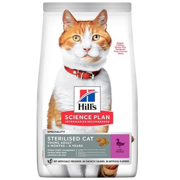 Hill's Young Sterilised Ördekli Kısırlaştırılmış 10 kg Kedi Maması