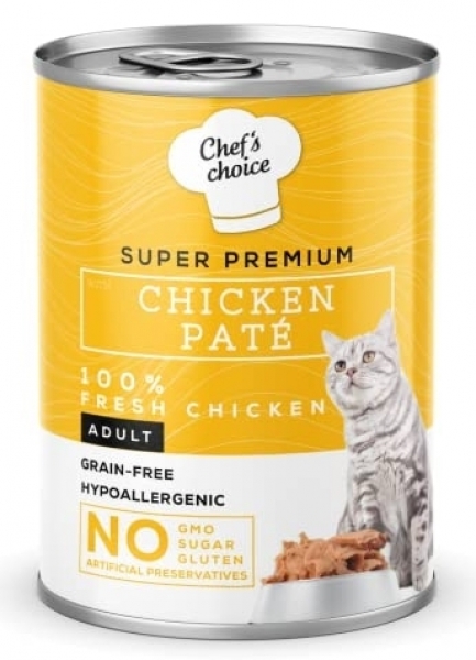 Chef's Choice Tahılsız Tavuk Etli Ezme 400 gr Kedi Maması