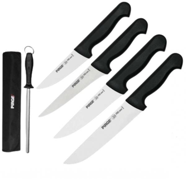 Pirge 35183 Pro 2002 Çantalı Kurban Bıçak Seti 5 Parça