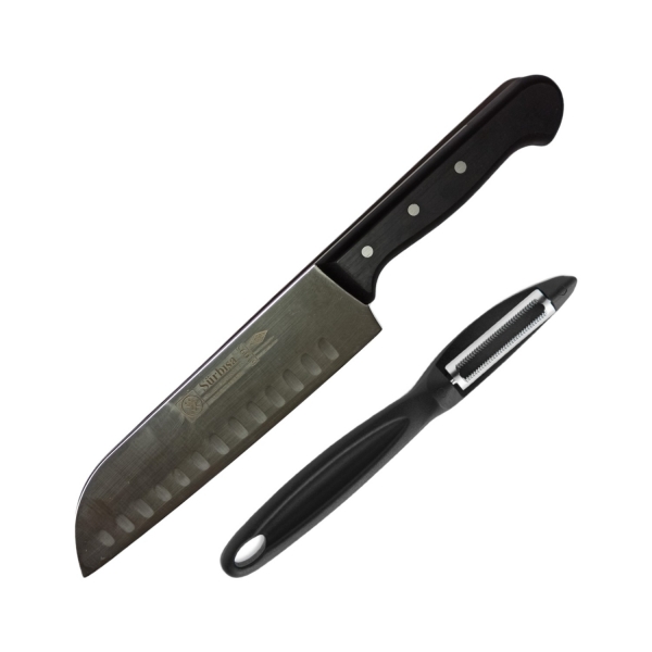 Sürbısa Sürbisa 61095 Soyacak ve Kanallı Santoku Bıçağı Seti