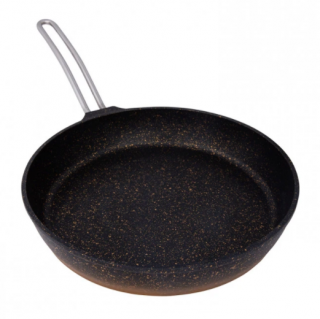 Emsan Kuvars Siyah Gold Tava 26 cm