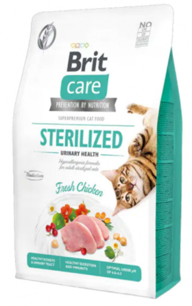 Brit Care Urinary Tahılsız Tavuklu Kısırlaştırılmış 2 kg Kedi Maması