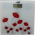 Techfit TF-1053 Dijital Kişisel Baskül Çiçek Desenli Cam resim
