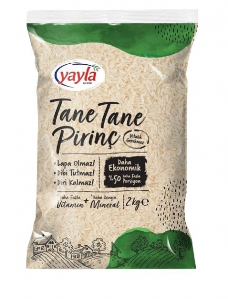 Yayla Tane Tane Pirinç 2 kg