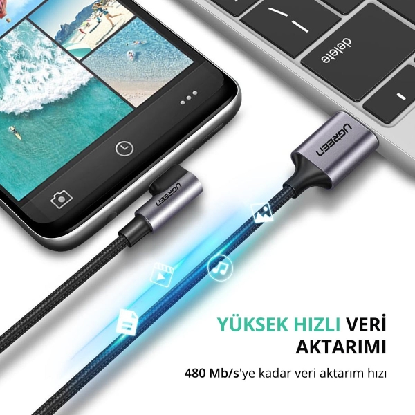 Ugreen 50941 Şarj Kablosu (1 m)