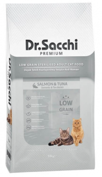Dr.Sacchi Düşük Tahıllı Somonlu Kısırlaştırılmış 10 kg resim