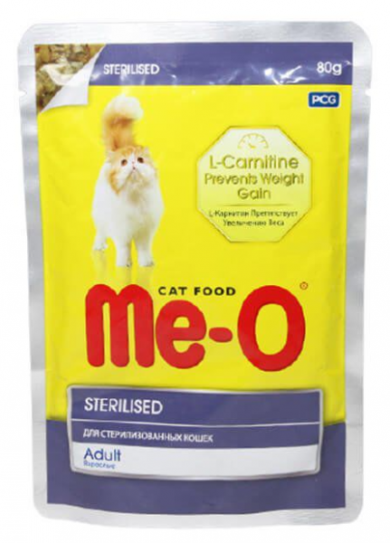 Me-O Tavuklu Kısırlaştırılmış 80 gr Kedi Maması