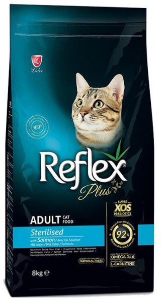 Reflex Plus Kısırlaştırılmış Somonlu 8 kg Kedi Maması