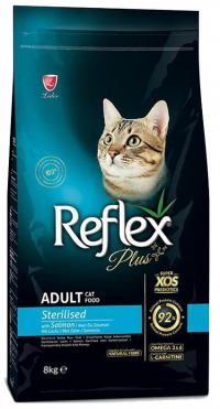 Reflex Plus Kısırlaştırılmış Somonlu 8 kg resim
