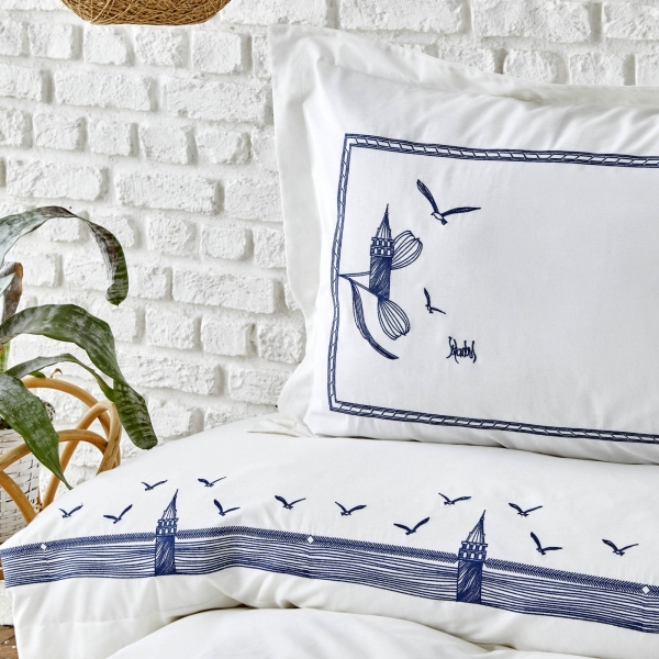 Karaca Home Kız Kulesi Nakışlı 200x220 cm