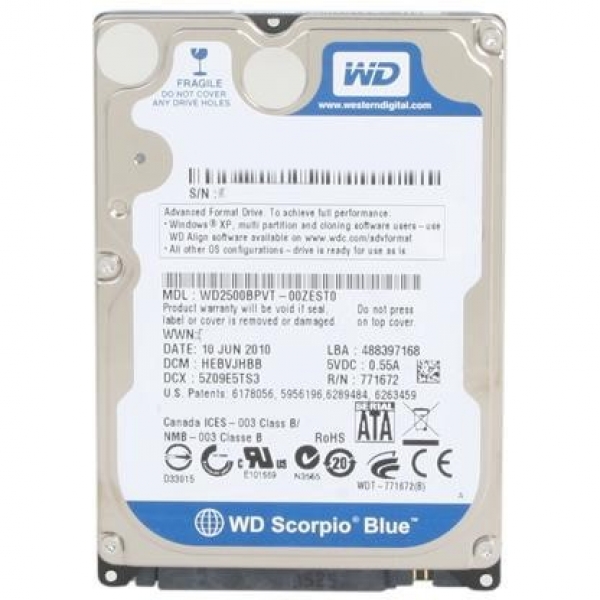WD Scorpio Blue HDD (320 GB)