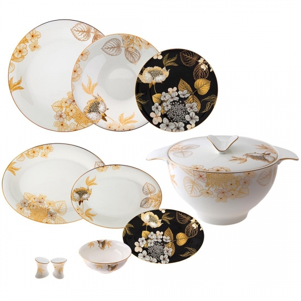 Jumbo Gardenia 61 Parça Yemek Takımı
