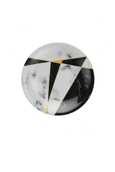 Kütahya Porselen Marble 24 Parça Yemek Takımı