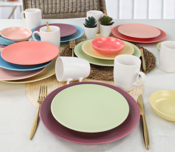 Keramika Rainbow Soft Matte 24 Parça Kahvaltı Takımı