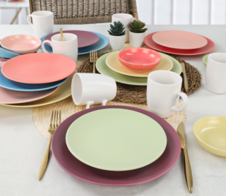 Keramika Rainbow Soft Matte 24 Parça Kahvaltı Takımı