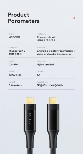 Mcdodo CA-8760 Şarj Kablosu