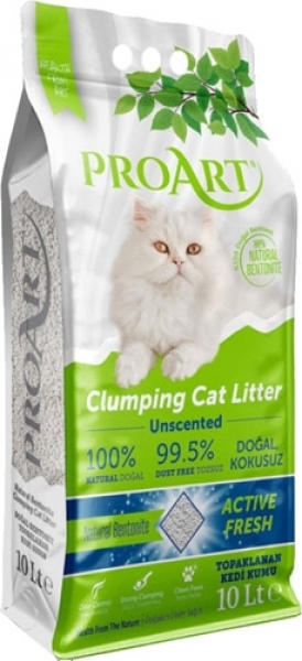 Proart Natural Kokusuz Topaklaşan İnce 10 lt Kedi Kumu