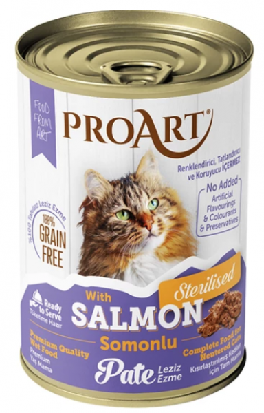 Proart Somonlu Kısırlaştırılmış Ezme Yetişkin 400 gr Kedi Maması