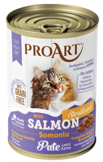 Proart Somonlu Kısırlaştırılmış Ezme Yetişkin 400 gr Kedi Maması