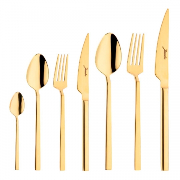 Jumbo 1800 Titanyum Gold 42 Parça Çatal Kaşık Bıçak Takımı
