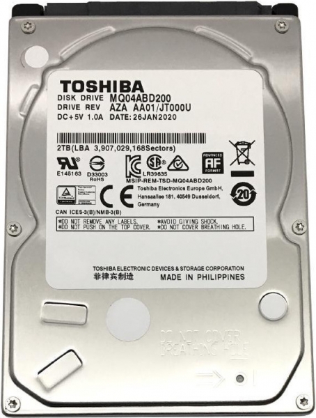 Toshiba MQ04ABD200 HDD
