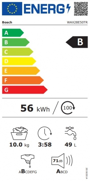 Bosch WAX28E50TR Çamaşır Makinesi