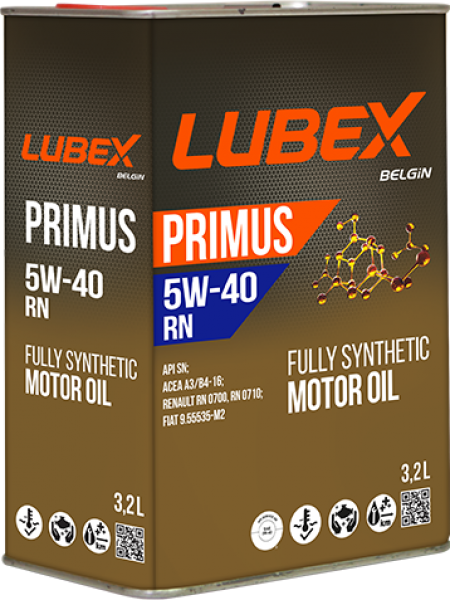 Lubex Primus RN 5W-40 Motor Yağı (3.2 litre)