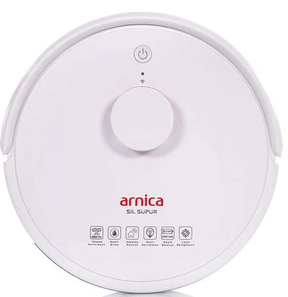 Arnica Sil Süpür Robot Süpürge+Mop