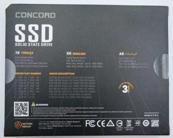 Concord SSD Plus M Series SSD