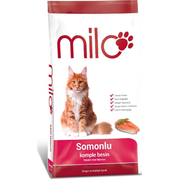 Milo Adult Somonlu 10 kg Kedi Maması