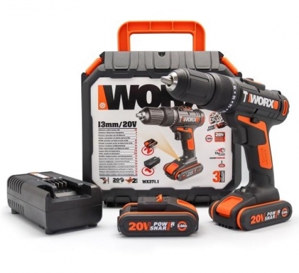 Worx WX371.1 20 V 2 Ah Akülü Matkap