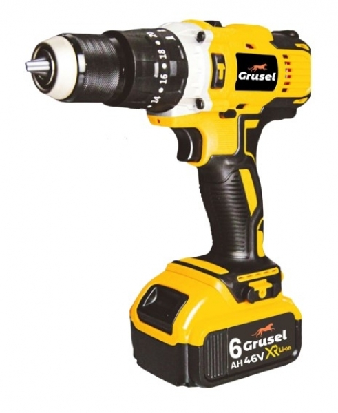 Grusel GRX 46 V 6 Ah Akülü Matkap (Sarı)