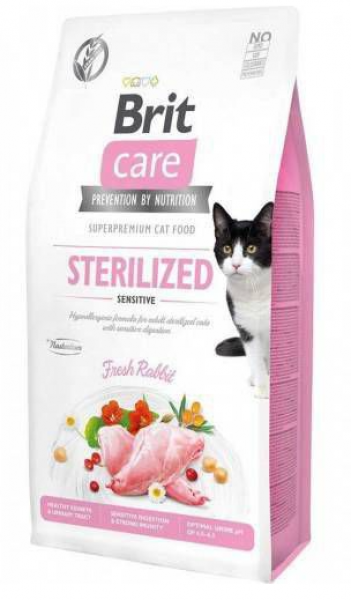 Brit Care Sterilized Sensitive Tavşanlı Tahılsız 7 kg Kedi Maması