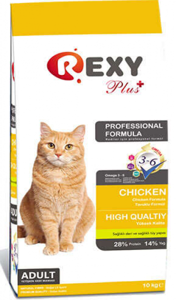 Rexy Plus Tavuk Etli Yetişkin 10 kg Kedi Maması