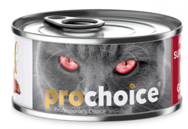 Pro Choice Pate Biftekli Tahılsız Ezme 80 gr Kedi Maması