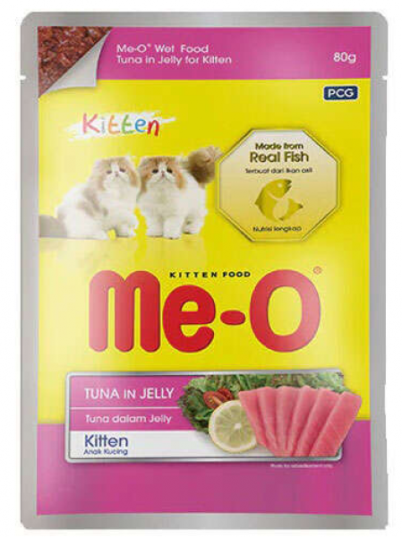 Me-O Kitten Ton Balıklı ve Jöleli 80 gr Kedi Maması