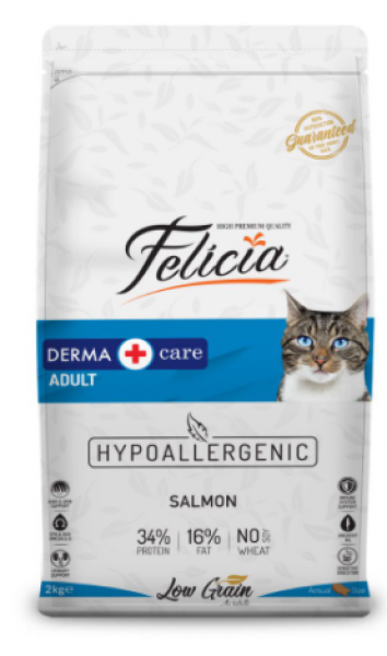 Felicia Derma Care Somonlu Yetişkin 2 kg Kedi Maması