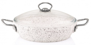Aksu Döküm Granit Basık Tencere 24 cm