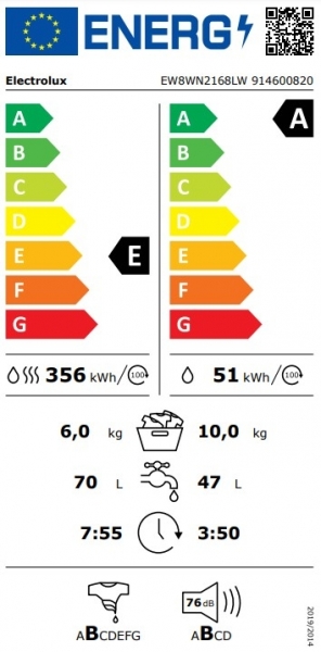 Electrolux EW8WN2168LW Çamaşır Makinesi