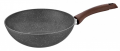 Taç Granit Plus Ahşap Saplı Wok Tava 28 cm resim