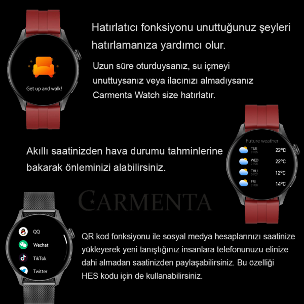 Carmenta Watch Gtt One Akıllı Saat