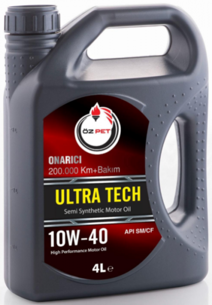 Öz Pet Ultra Tech Onarıcı 200.000 Km+Bakım 10W-40 Motor Yağı (4 litre)