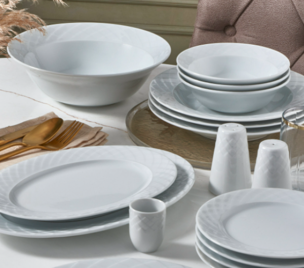 Güral Porselen Alfa ALF36YS100 36 Parça Yemek Takımı