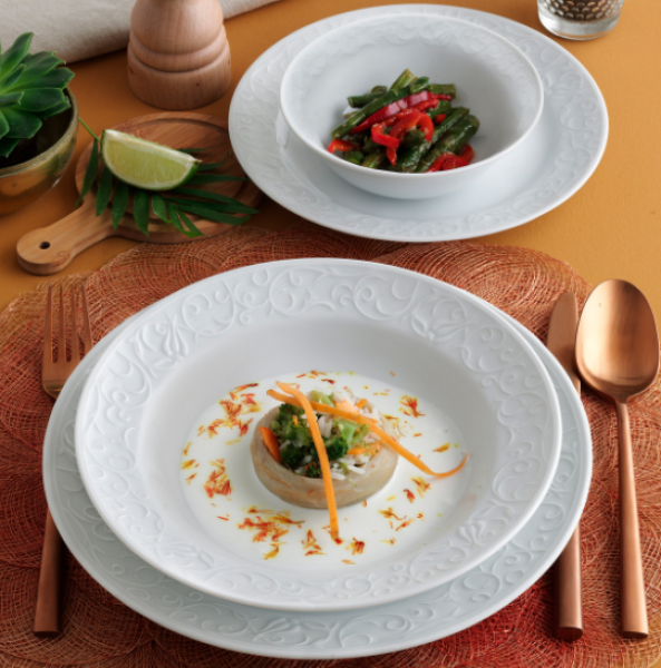Güral Porselen Bahar Dalı BHD24Y400 24 Parça Yemek Takımı