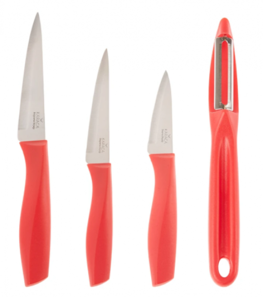 Karaca Peel Red Bıçak Seti 4 Parça