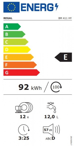 Regal 411 HY Bulaşık Makinesi