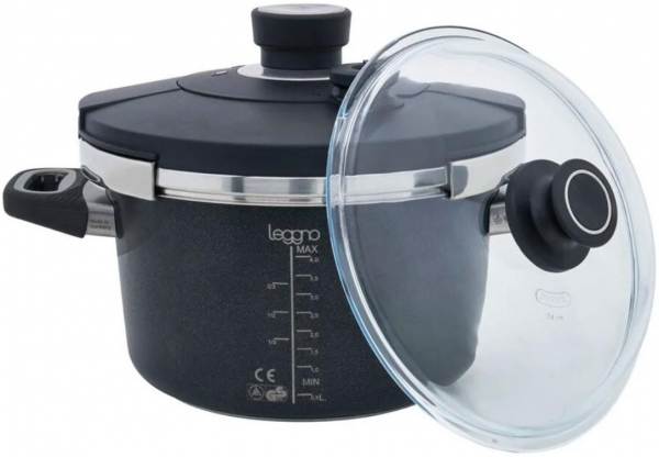 Leggno Black Düdüklü Tencere (4.5 Litre)