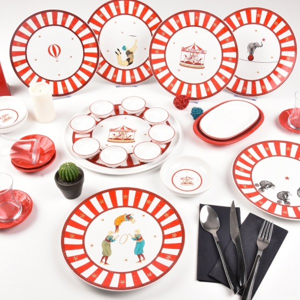 Keramika Circus 38 Parça Kahvaltı Takımı