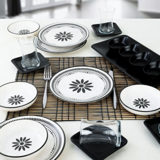 Keramika Black Rose 21 Parça Kahvaltı Takımı